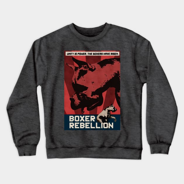 Boxer Rebellion Crewneck Sweatshirt by GalenValle